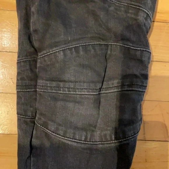 Balmain black  moto jeans - Picture 2 of 2